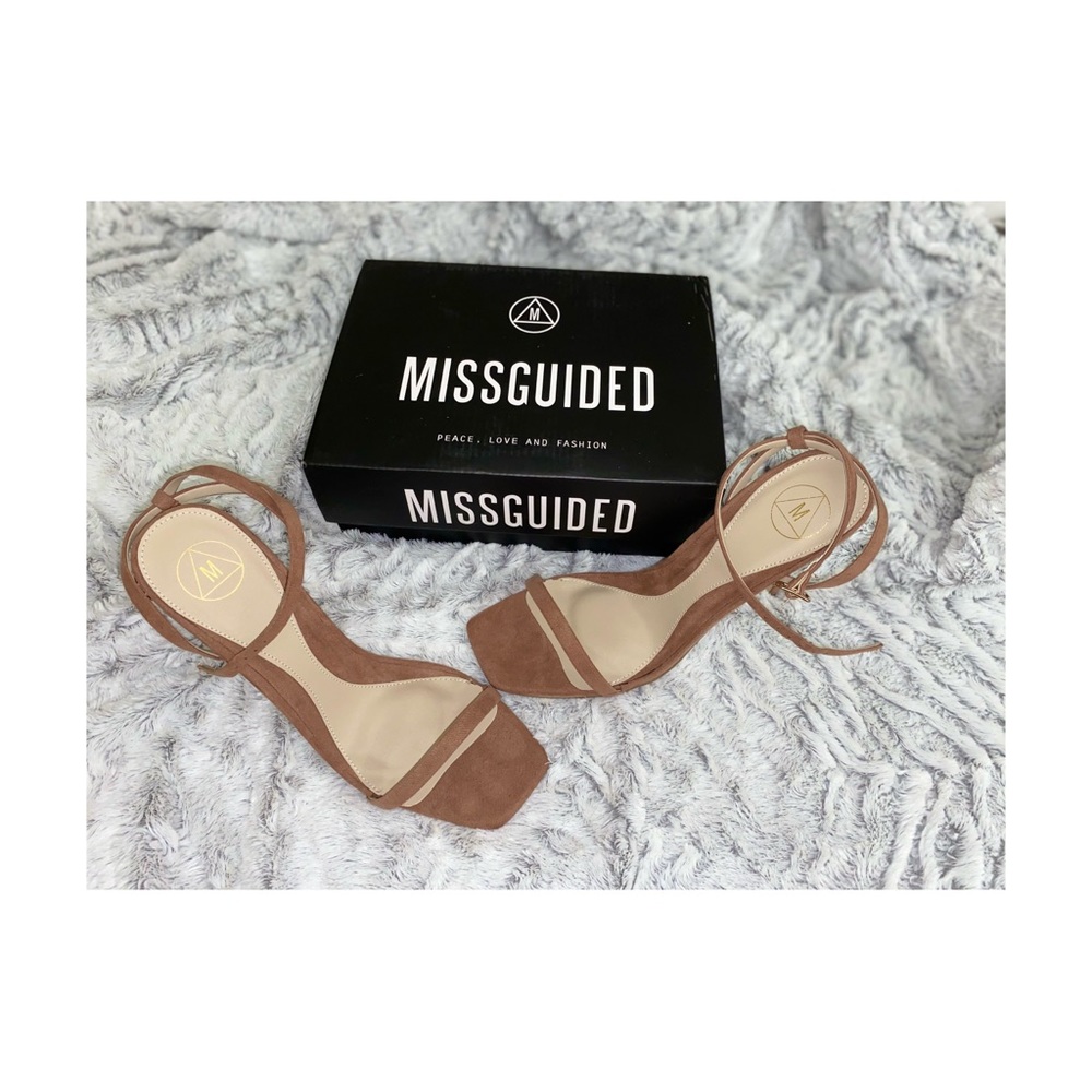 Missguided Taupe color heels